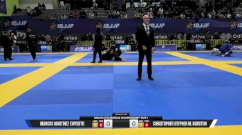 Christopher Stephen M. Burston vs Marcos Martinez Exposito 2026 European Jiu-Jitsu IBJJF Championship