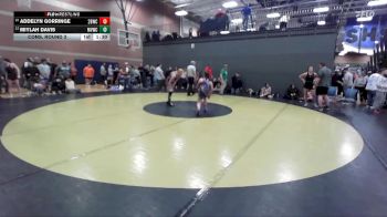 138 lbs Cons. Round 3 - Addelyn Gorringe, 208 Badgers Wrestling Club vs Miylah Davis, Marsh Valley Wrestling Club