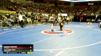 155 Class 1 lbs Champ. Round 1 - Justice Brewer, Cameron vs Madysen Rayl, Versailles