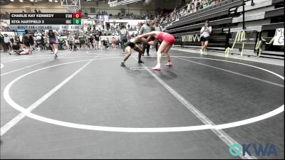 135 lbs Rr Rnd 1 - Charlie Kay Kennedy, Standfast vs Kiya Hartfield 3, OKC Saints Wrestling