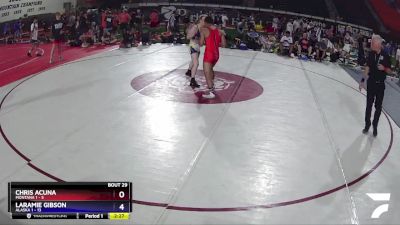 155 lbs Placement (16 Team) - Chris Acuna, Montana 1 vs Laramie Gibson, Alaska 1