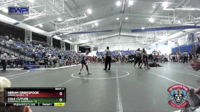 76 lbs Placement (4 Team) - Cole Cuyler, Potentially Dangerous vs Abram Griekspoor, Kansas Mayhem