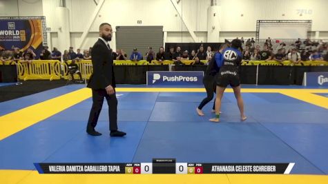Athanasia Celeste Schreiber vs Valeria Danitza Caballero Tapia 2025 World IBJJF Jiu-Jitsu No-Gi Championship