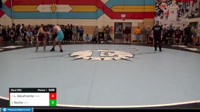 215 lbs Cons. Round 1 - Leon DeLaFuente, Greeley West vs Isaiah Rocha, Wellington