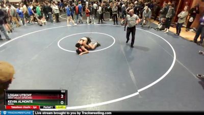 132 lbs Cons. Round 4 - Kevin Almonte, Royal vs Logan Utecht, West Valley (Spokane)