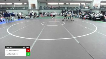 160 lbs Consi Of 4 - Charles Weidman, Xavier vs Alexander Marshall, Bristol Eastern
