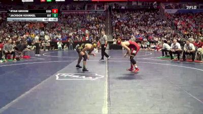 1A-165 lbs Semifinal - Ryan Groom, North Mahaska vs Jackson Kounkel, Hinton