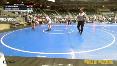 160 lbs Quarterfinal - Cooper Huhman, Maize vs Shipley Simmons, Shelton Wrestling Academy