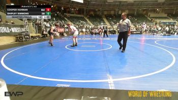 160 lbs Quarterfinal - Cooper Huhman, Maize vs Shipley Simmons, Shelton Wrestling Academy