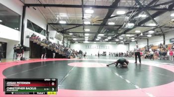 133 lbs Champ. Round 1 - Josiah Petersen, Cornerstone vs Christopher Backus, Manchester