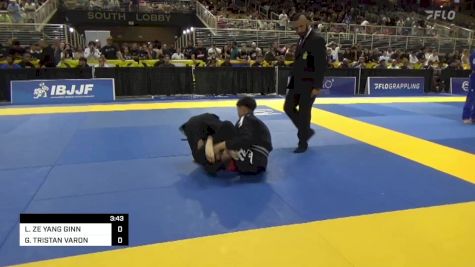 LUCAS ZE YANG GINN vs GABRIEL TRISTAN VARON 2024 Pan Kids Jiu-Jitsu IBJJF Championship