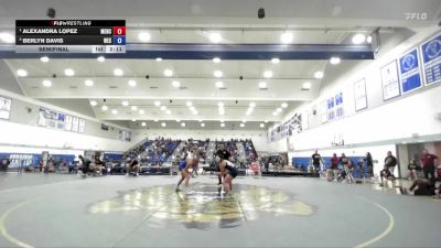 160 lbs Semifinal - Alexandra Lopez, Menlo College vs Berlyn Davis, Westcliff University
