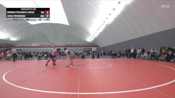 285 lbs Cons. Round 1 - John Petersen, Unattached UIndy vs Sergio Pacheco Ortiz, Mount St. Joseph