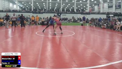 155 lbs Breanne Gibbs, Missouri Blue vs Christal Desir, Florida