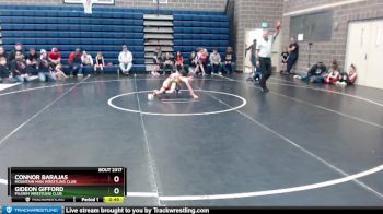 46/50 Cons. Round 2 - Connor Barajas, Mountain Man Wrestling Club vs Gideon Gifford, Pilgrim Wrestling Club