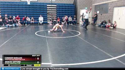 46/50 Cons. Round 2 - Connor Barajas, Mountain Man Wrestling Club vs Gideon Gifford, Pilgrim Wrestling Club