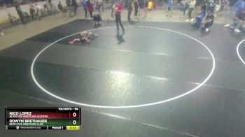 56 lbs Cons. Semi - Nico Lopez, Black Fox Wrestling Academy vs Rowyn Brethauer, Bear Cave Wrestling Club