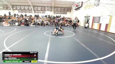 107 lbs Cons. Semi - Annette Serrano, Bloomfield vs Mia Pietryka, Campo Verde High School