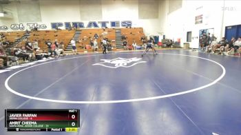 165 lbs Cons. Semis (16 Team) - Amrit Cheema, Santa Rosa Junior College vs Javier Farfan, Sierra College