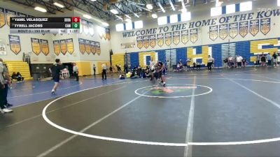 150 Blue Quarterfinal - Tyrell Jacobs, Camden vs Yamil Velasquez, South Dade