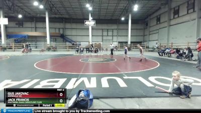 75 lbs 1st Place Match - Jack Francis, Southern Idaho Wrestling Club vs Gus Jakovac, Homedale WC