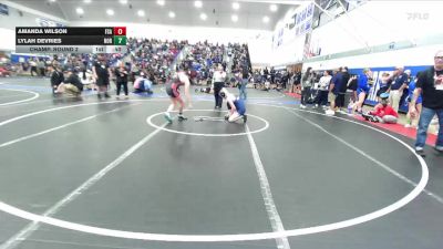 120 lbs Champ. Round 2 - Vivienne Reyes, Big Bear vs Skyler Ellingworth, Chaparral