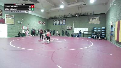 175 lbs Cons. Round 3 - Javier Martinez, Valley View vs Aden LeBlanc, Tahquitz
