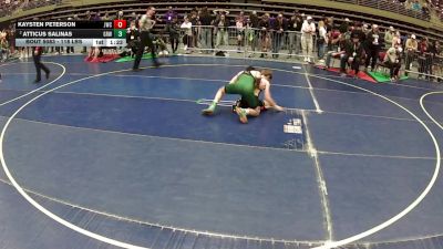 118 lbs Champ. Rd Of 16 - Kaysten Peterson, JWC vs Atticus Salinas, Gold Rush Wrestling