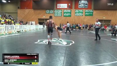 133 lbs Cons. Round 2 - Nick Jimenez, Sierra College vs Pedro Lacerda, Mt. San Antonio College