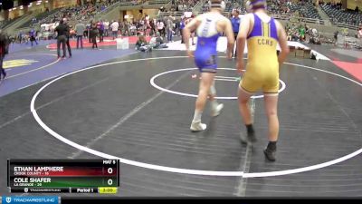 184 lbs Finals (8 Team) - Cole Shafer, La Grande vs Ethan Lamphere, Crook County