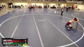 127 Championship Bracket Cons. Round 3 - Kaleb Oleson, Rochester Mayo vs Owen Rhode, Anoka