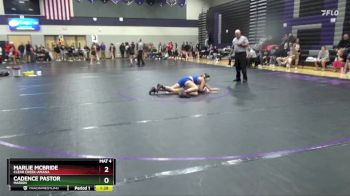 115 lbs Cons. Round 3 - Marlie McBride, Clear Creek-Amana vs Cadence Pastor, Marion