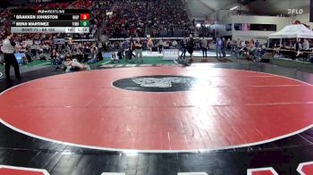 6A 150 lbs Champ. Round 1 - Brakken Johnston, Highland vs Benji Martinez, Timberline