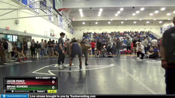 195 lbs Quarterfinal - Bryan Romero, JW North vs Jacob Perez, Los Osos Highschool