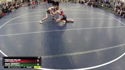 117 lbs Round 2 (6 Team) - Tristian Miller, North Dakota 1 vs Noah Bennett, South Dakota Thunder