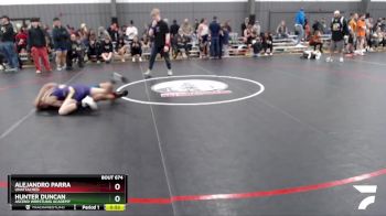120 lbs Cons. Round 2 - Hunter Duncan, Ascend Wrestling Academy vs Alejandro Parra, Unattached