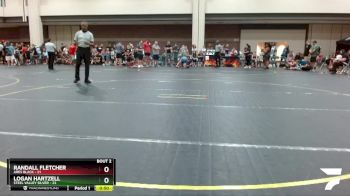 101 lbs Round 1 (4 Team) - Logan Hartzell, Steel Valley Silver vs Randall Fletcher, ARES Black