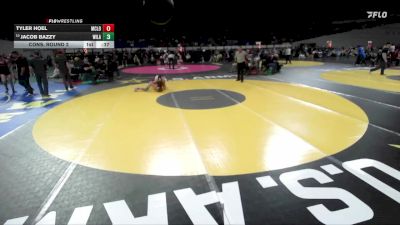 3A Boys 132 lbs Cons. Round 2 - Jacob Bazzy, Willamina Boys vs Tyler Hoel, McLoughlin Boys