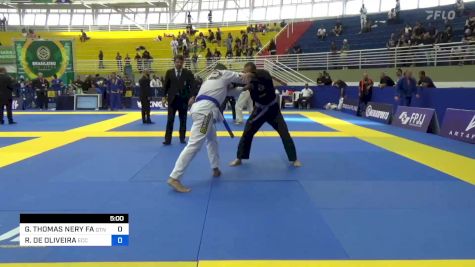 GUSTAVO THOMAS NERY FARIA DE PAI vs RICARDO DE OLIVEIRA 2023 Brasileiro Jiu-Jitsu IBJJF