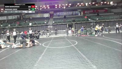 132 lbs 3rd Place - John Markowski, Rhino Wrestling vs Mariano Droz, The Lab WC