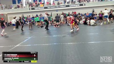 96 lbs Round 5 (6 Team) - Ty Patterson, U2 Upstate Uprising vs Damian Planas, Eagle Empire