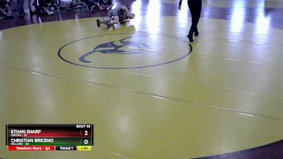 106 lbs Round 3 (8 Team) - Ethan Sharp, Uintah vs Christian Briceno, Millard