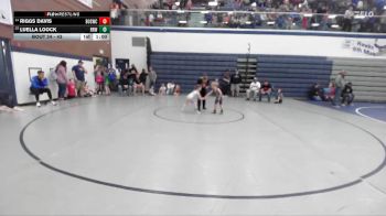 43 lbs Cons. Round 4 - Luella Loock, Raft River Wrestling vs Riggs Davis, Brothers Of Steel Wrestling Club