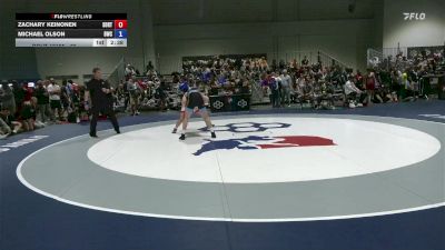 65 lbs Champ. Round 2 - Zachary Keinonen, Southern Oregon Regional Training Center vs Michael Olson, Bison Wrestling Club