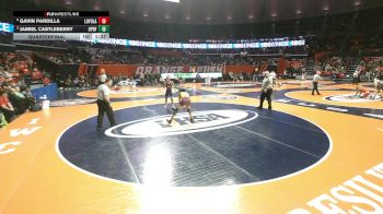 3A 126 lbs Quarterfinal - Jamiel Castleberry, Oak Park (O.P.-River Forest) vs Gavin Pardilla, Wilmette (Loyola Academy)