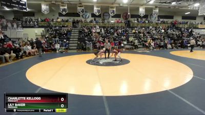 107 lbs Quarterfinal - Lily Baker, Freedom vs Charlette Kellogg, Prescott