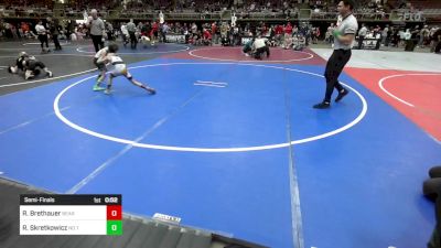 58 lbs Semifinal - Rowyn Brethauer, Bear Cave vs Roman Skretkowicz, No Team