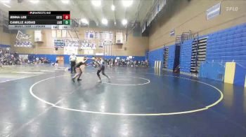 135lbs Cons. Round 2 - Jenna Lee, Orting (Girls) vs Camille Audas, Lakes (Girls)