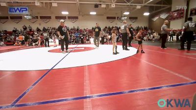 46 lbs Round Of 16 - Kingston Warrior, Wagoner Takedown Club vs Parker Berryhill, Keystone Wrestling Club