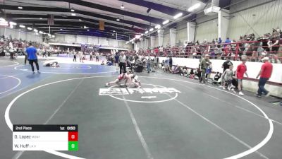 98 lbs 2nd Place - David Lopez, Montrose Elite vs Weston Huff, La Veta Raptors